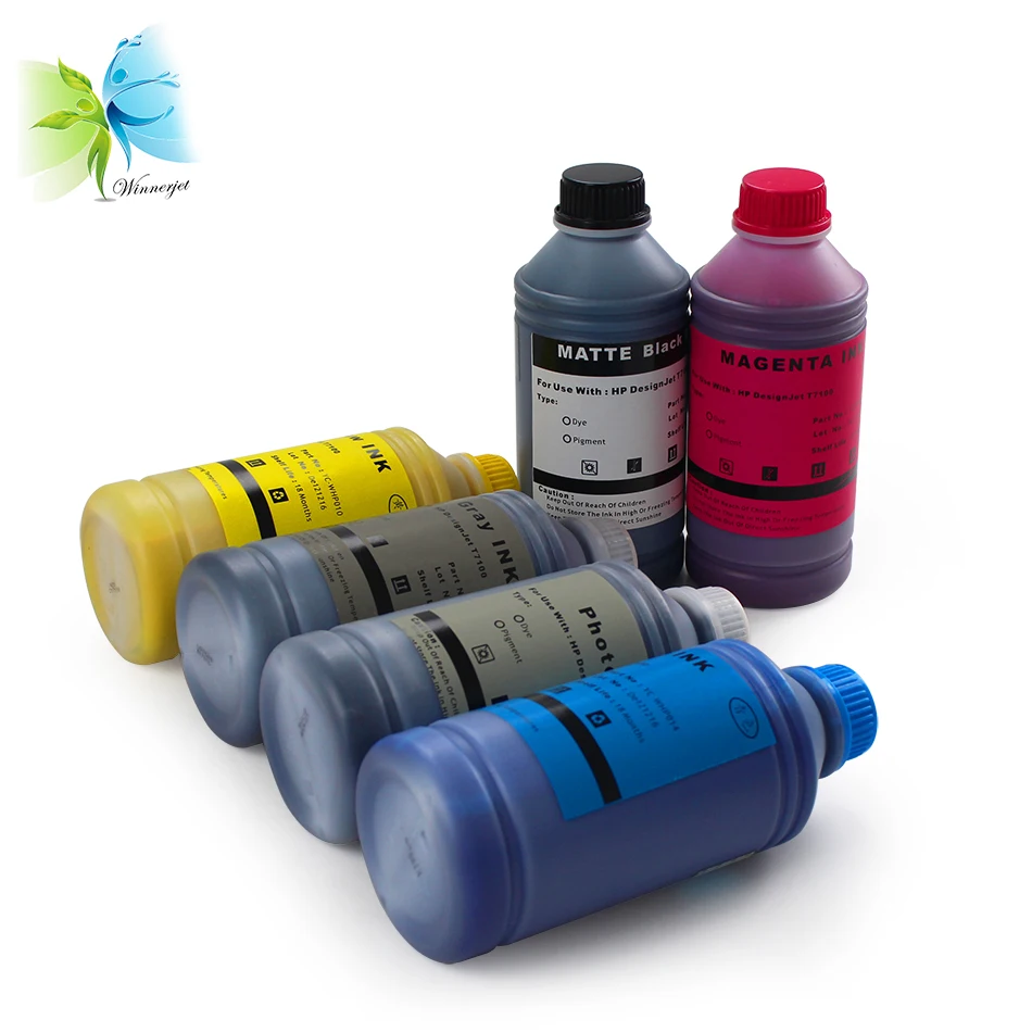 For Hp 761 Pigment Ink + Dye Ink For Hp Designjet T7100 Printer Refill