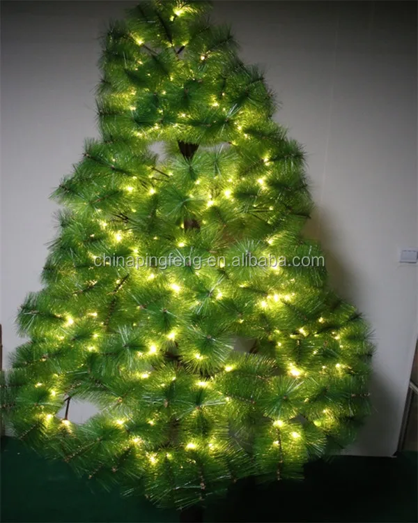 Outdoor christmas pine tree light led tree lights