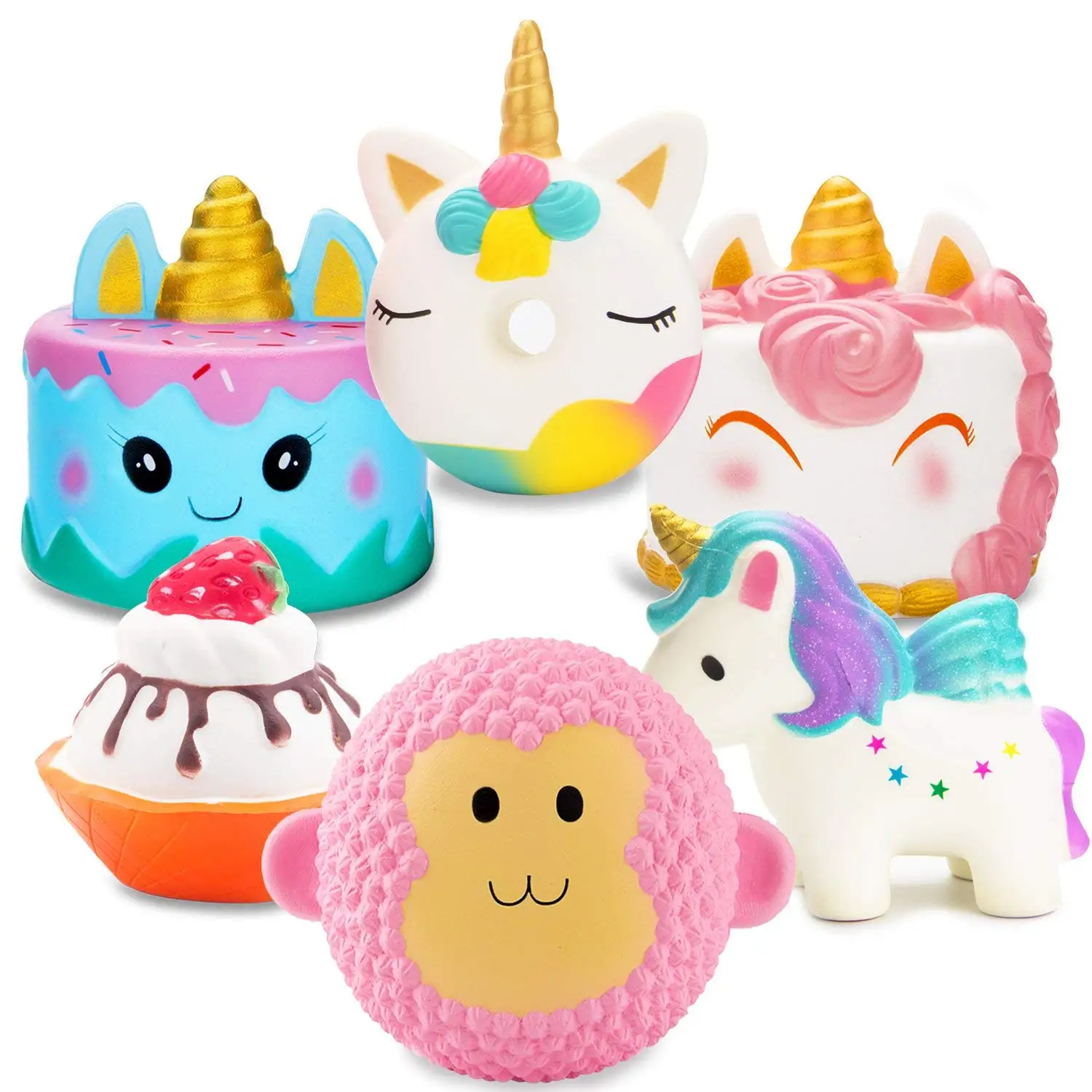 Random Squishy Set Toy 3pcs 5pcs 6pcs 8pcs Slow Rising Super Cheap ...