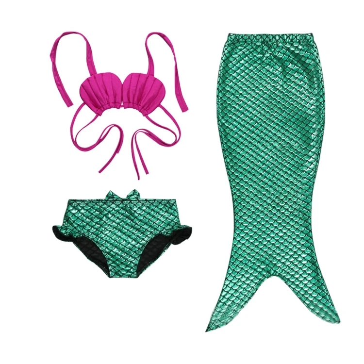 mermaid 3 piece swim set