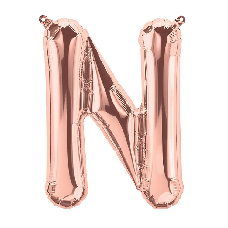 Cymylar Helium Babyshower Party Letter Balloons16inch Rose Gold