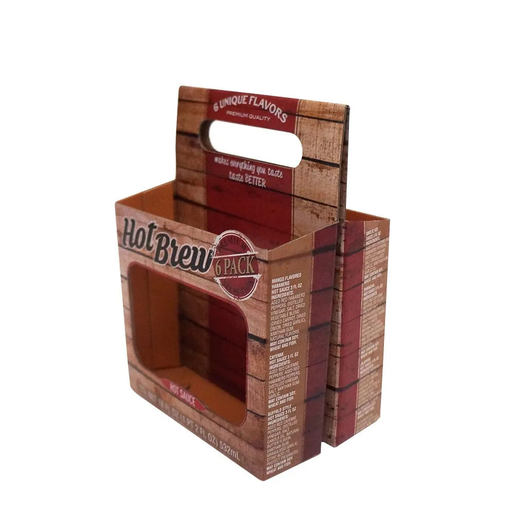 Custom 2 4 6 Pack Cardboard Beer Bottle Carrier - Buy 6 Pack Beer