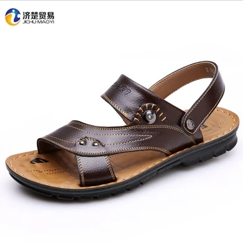 male leather sandals