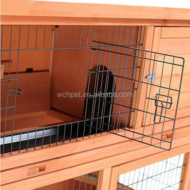 48" Rabbit Hutch Two Story Wood Bunny Cage Buy Rabbit Cage Mats