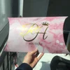 40x25x8cm customized gold foil pillow box for hair extension packaging