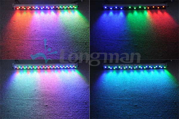 waterproof IP65 36w rgb dmx led wll wash for outside wall