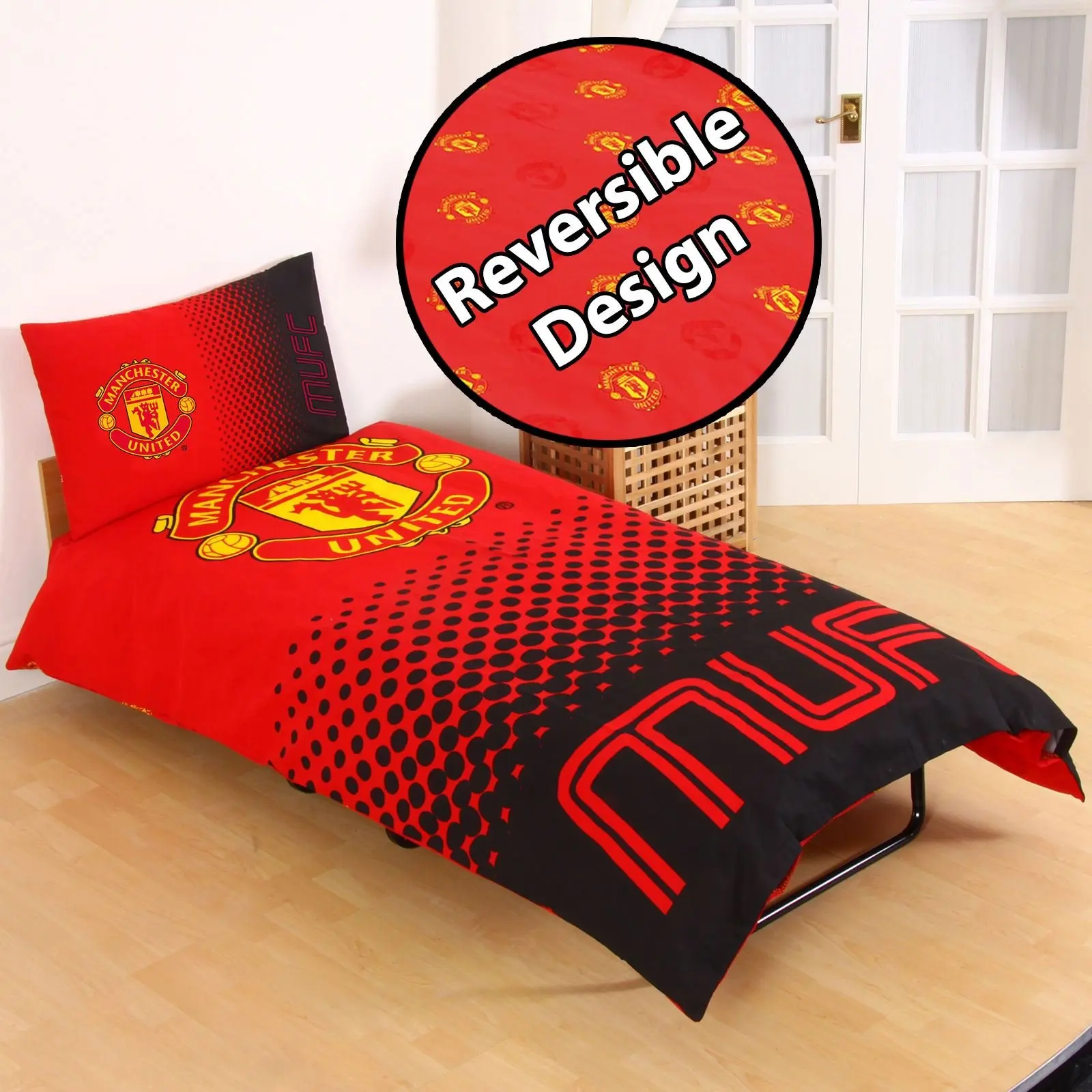 Boutique du supporter OFFICIAL MANCHESTER UNITED FOOTBALL DUVET QUILT
