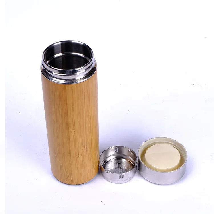 Bamboo Thermos | Hot And Cold Beverages Carrier,Coffee,Tea Tumbler With ...