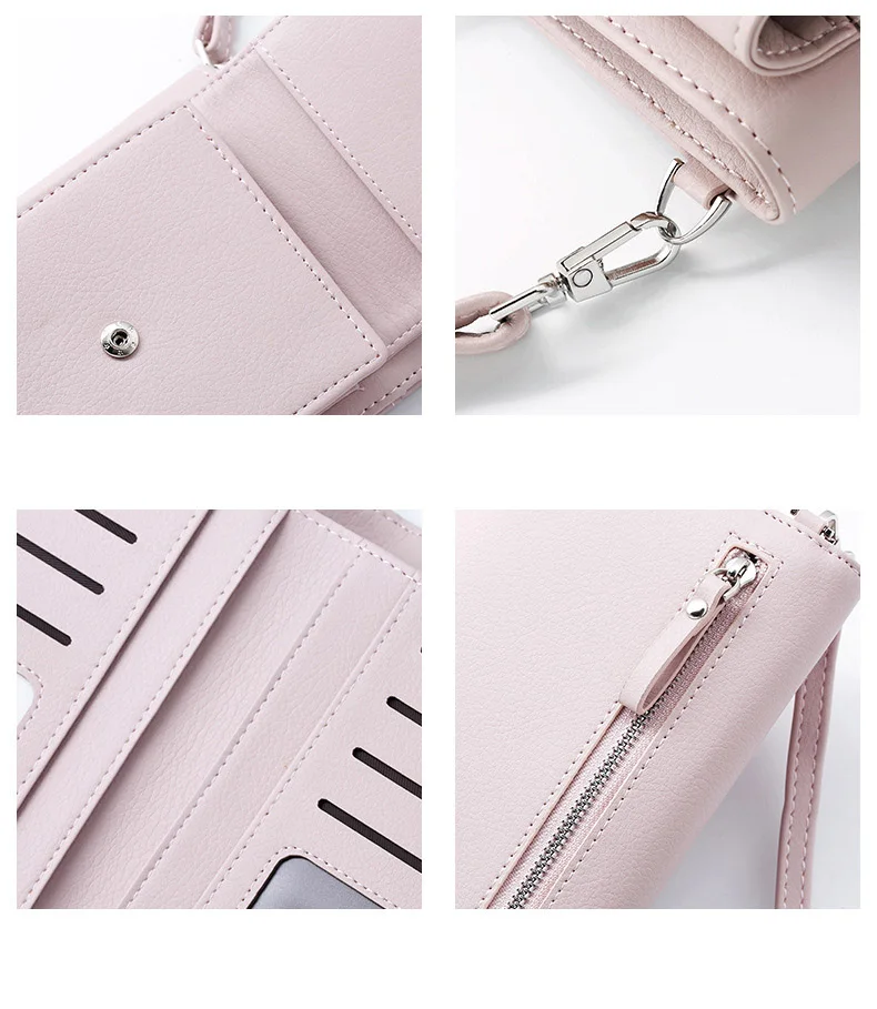 New Women Casual Wallet Brand Cell Phone Wallet Big Card Holders Wallet