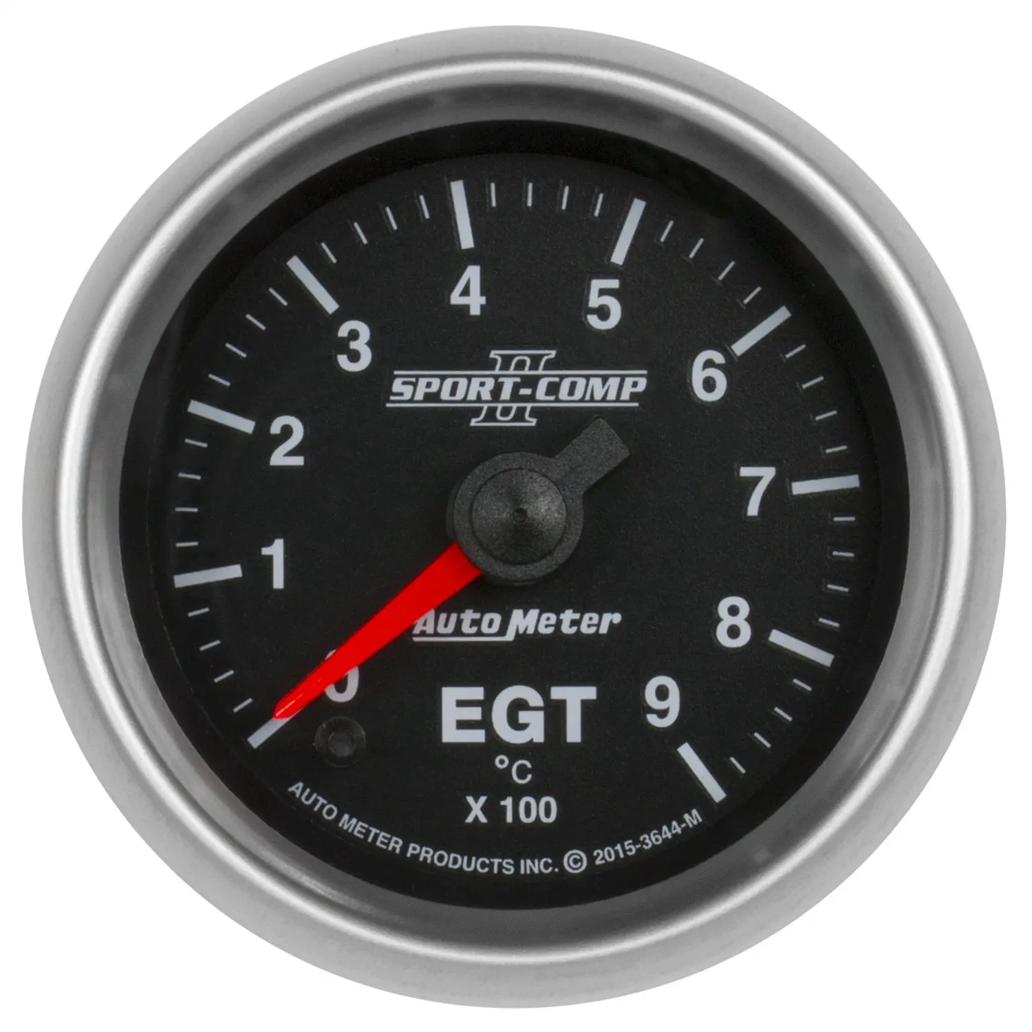 Auto Meter 3600 Sport-Comp II 2-1//16 Mechanical Three-Gauge Interact Pack Oil//Water//Volt