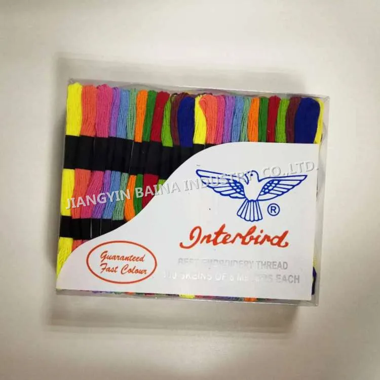 Interbirds 100% хлопок вышивка нитки 8 м ручной работы Вязание нитки
