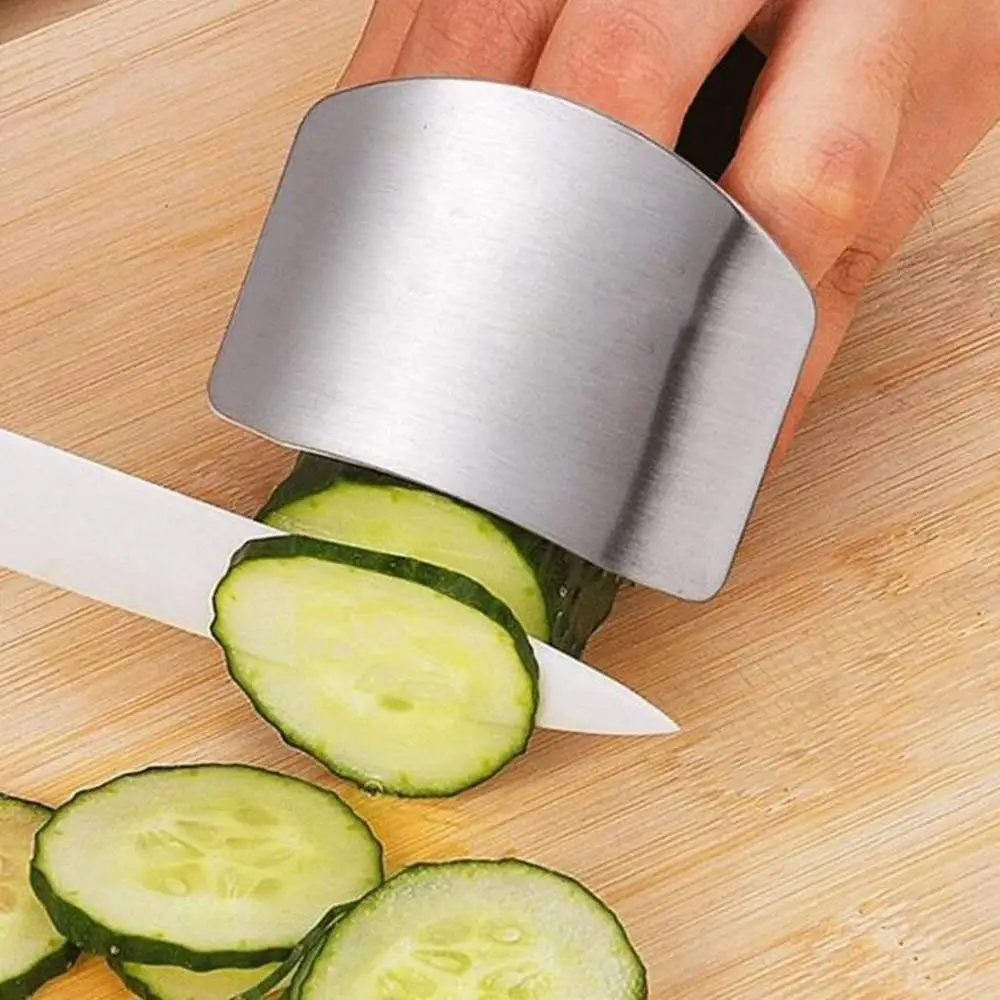 2 Pack Finger Guard For Cutting Stainless Steel Safe Slice Knife Guard Slicing Cutting Protector Finger Hand Protector Guard