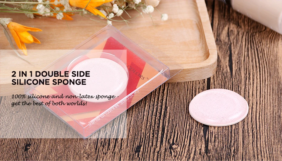  Free Sample Beauty Tool Glitter Silicone Makeup Sponge Puff