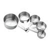 DIY baking tool stainless steel measure spoon 5PCS measuring cup set