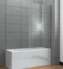 Aluminum Bath Screen /Shower panel/tub screen with decorate