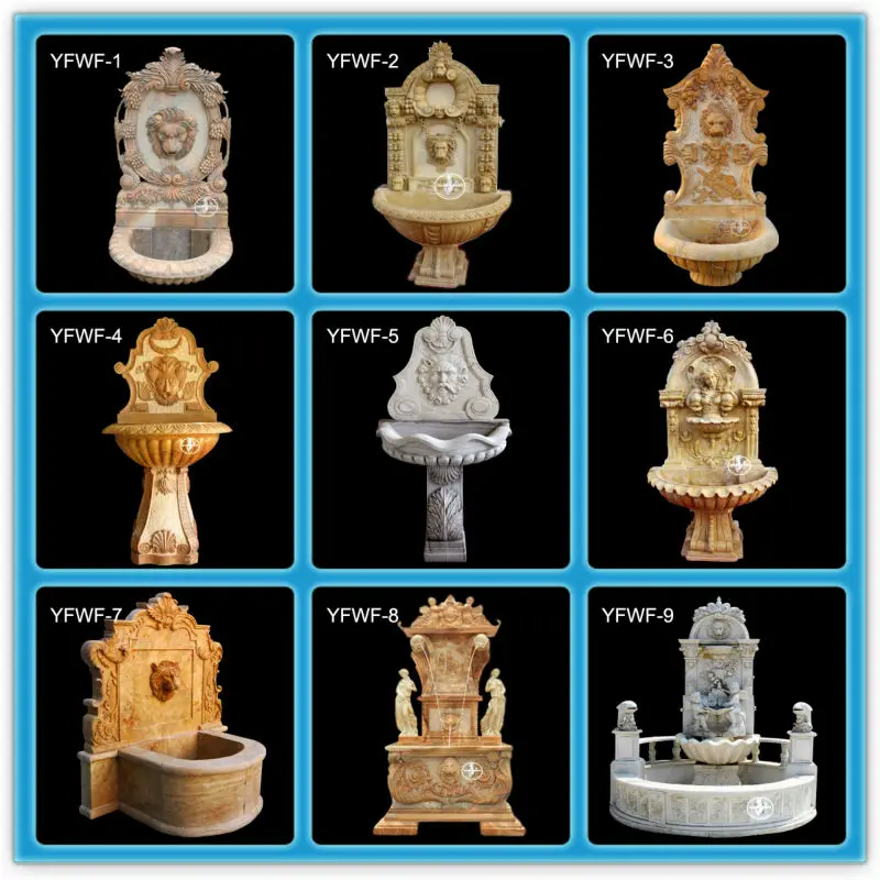 wall fountain lion head