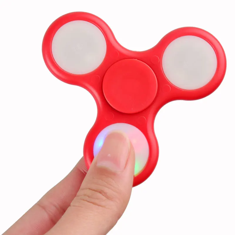High Quality no Galling Colorful Light LED Hand Finger Fidget Spinner