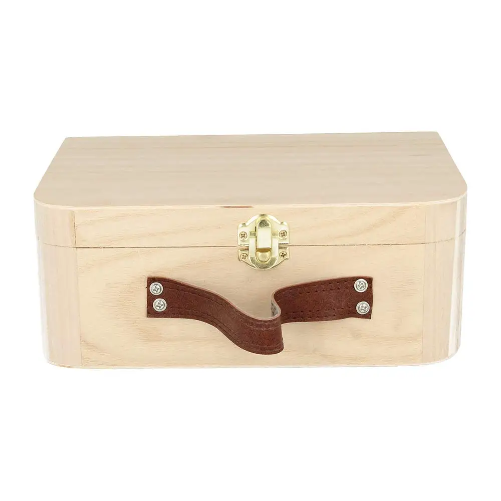 Custom Treasure Chest Suitcase Memory Box Organiser Unfinished Wooden
