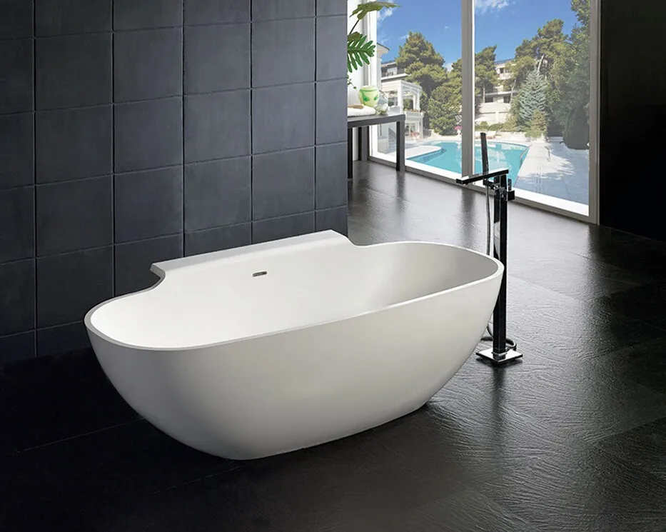 Hot Sale Unique Design Built In Bathtub,Acrylic Stone Used Bathtub