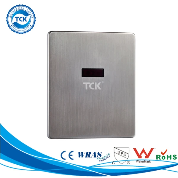 Concealed type stainless steel material Infrared sensor activated urinal with mechanical press button