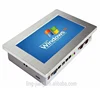 fanless 10.1" mini pc with 2*LAN 32Gb SSD + 2Gb ram touch screen industrial panel pc used for ATM Kiosk pos system