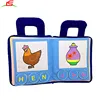 2018 New Design Yellow Play Fabric Chores Book Learning Activity plush toy