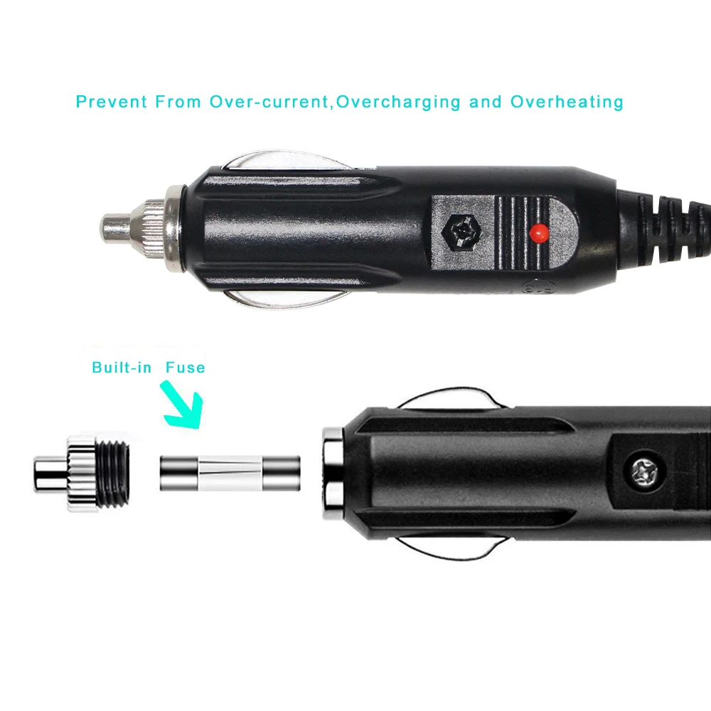 car - male to male Socket plug y-cable charger