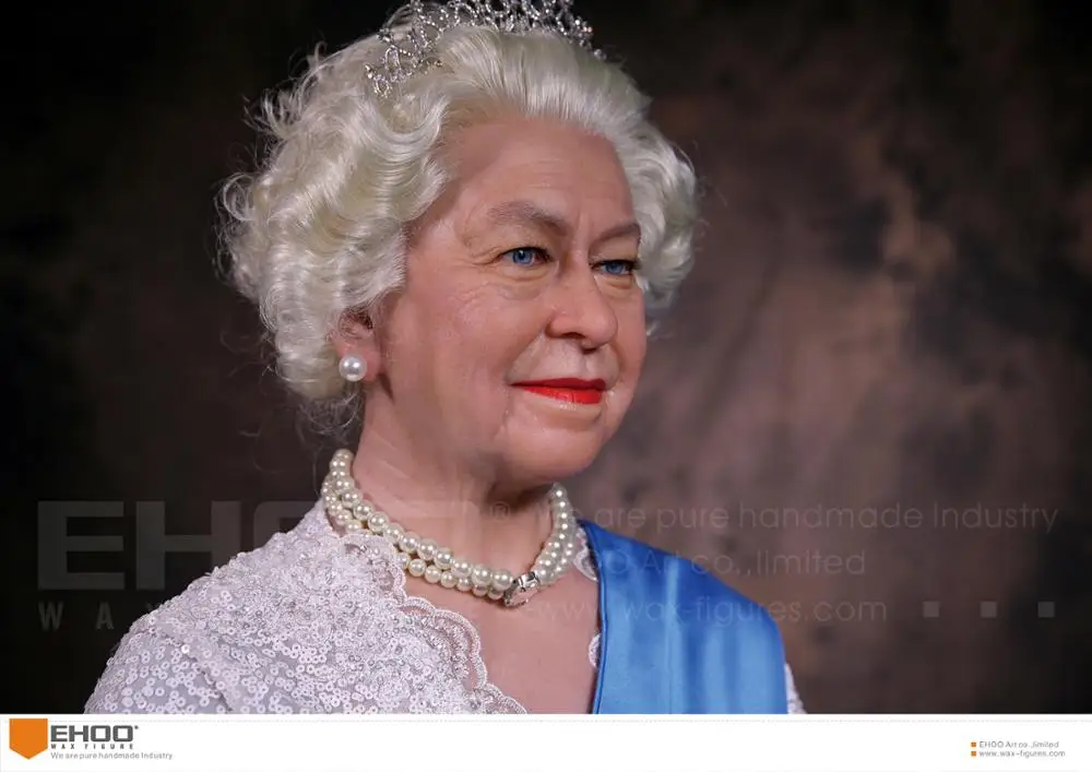 Factory Customized Celebrity The British Queen Life Size Wax Figure For