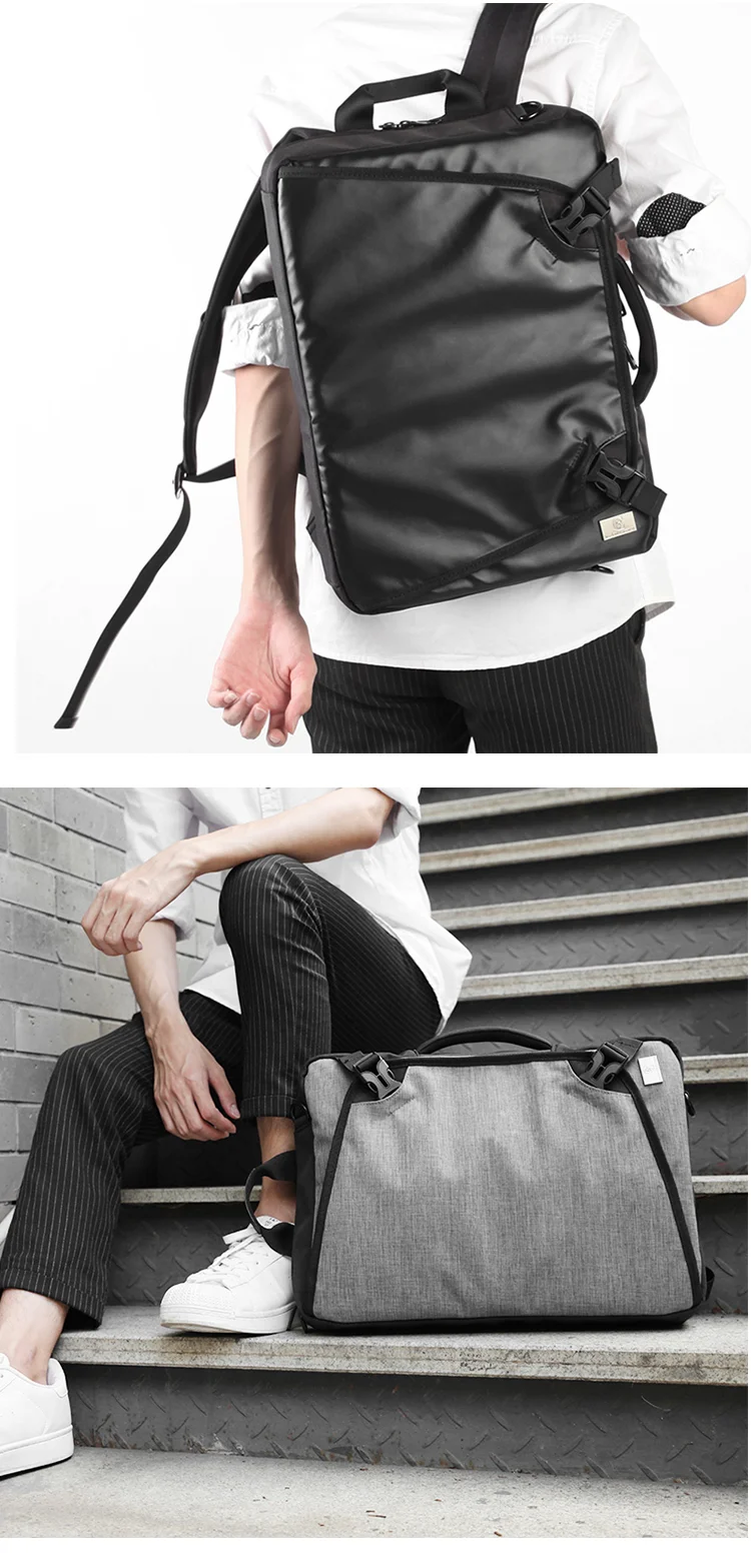 2018 Multifunction urban waterproof traveling daily laptop messenger briefcase rucksack satchel back pack backpack bag for men