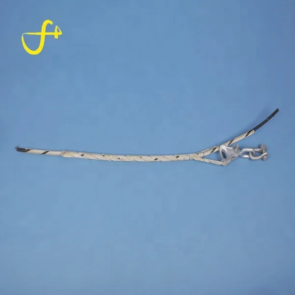 High Tension Spring Wire preformed cable grip tension drop wire clamp