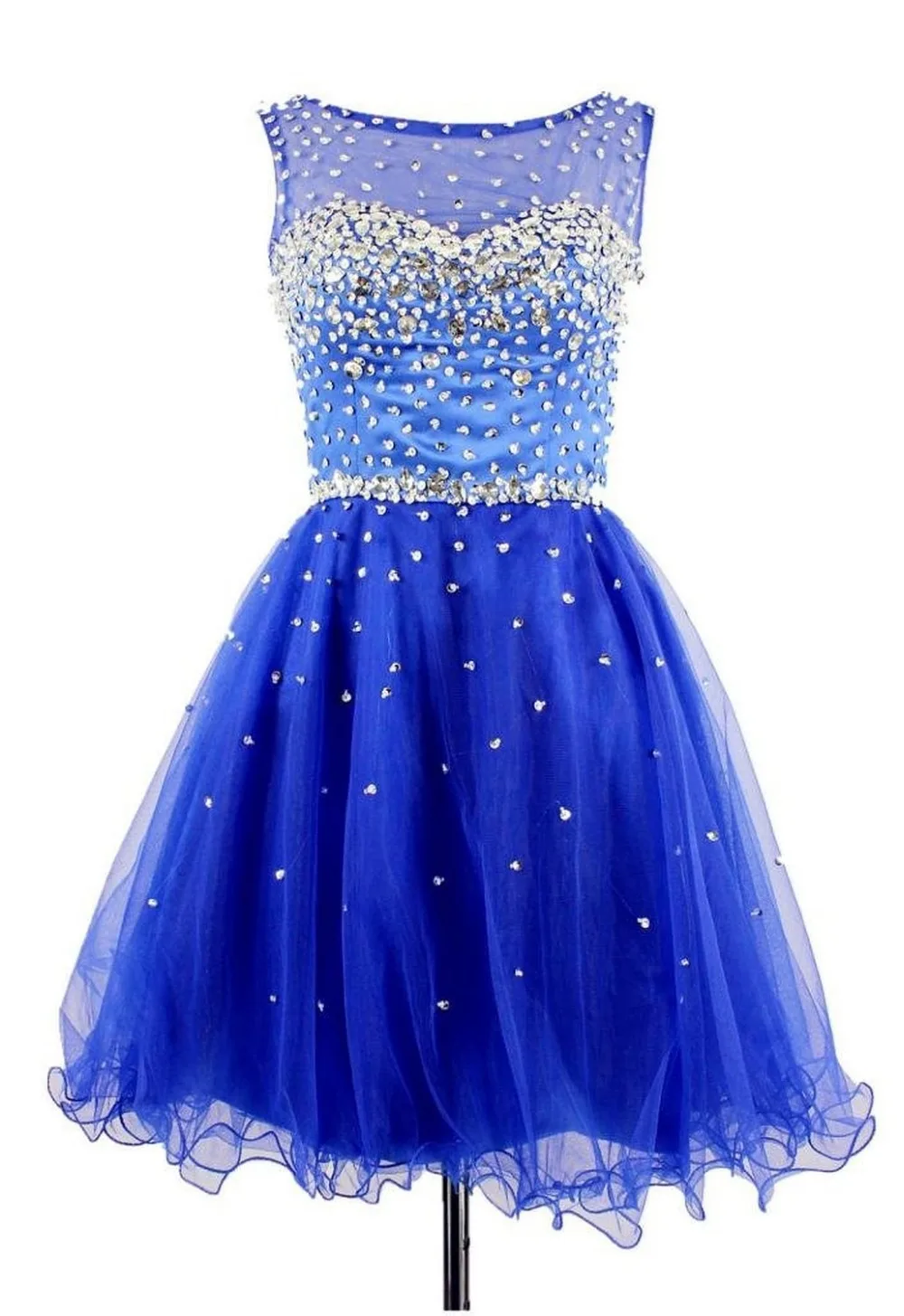blue dress with sparkles