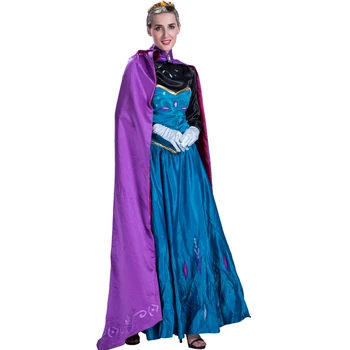 Adult Women Anna Princess Dress Costumes For Cosplay Party Frozen