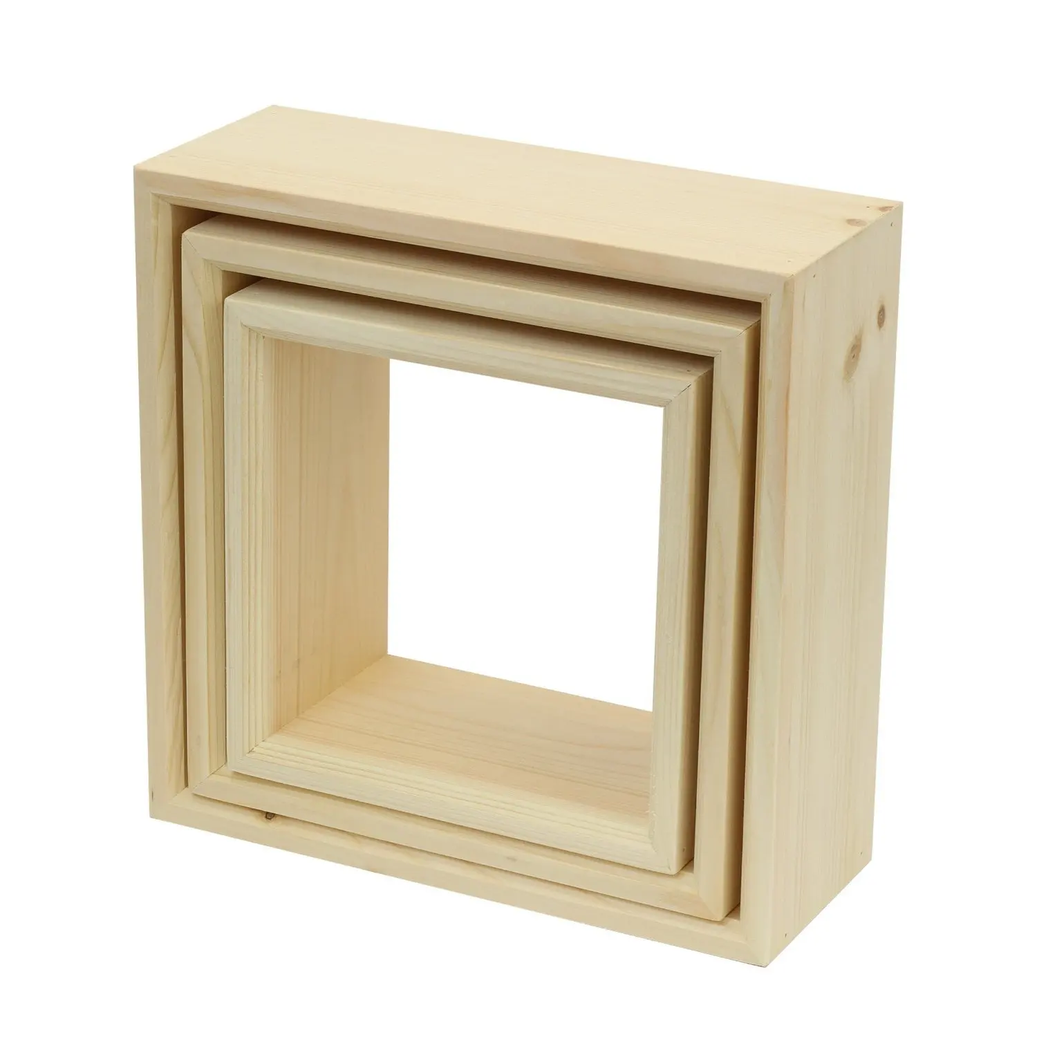 Ikea Box Shelves Find Deals On Line At Get Quotations 3 Piece Shadow Box Shelf Set Cube Wall Shelves In Three Sizes