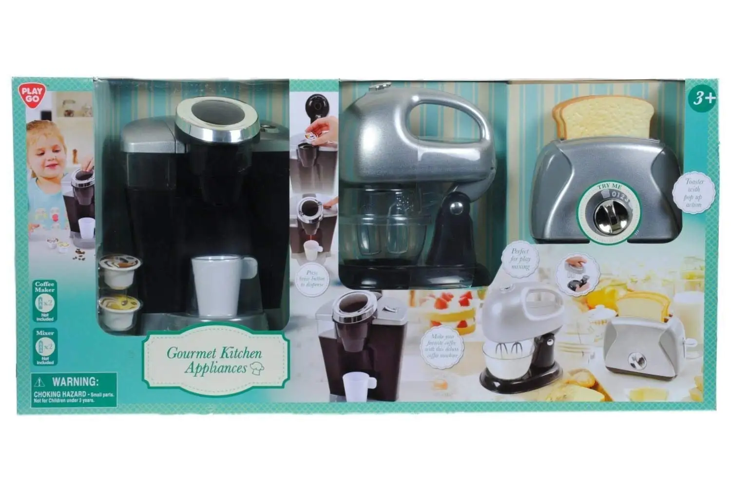 playgo children's gourmet kitchen appliances playset