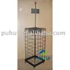 store presentation steel show rack retail fixture mobile metal floor stand pop umbrella display