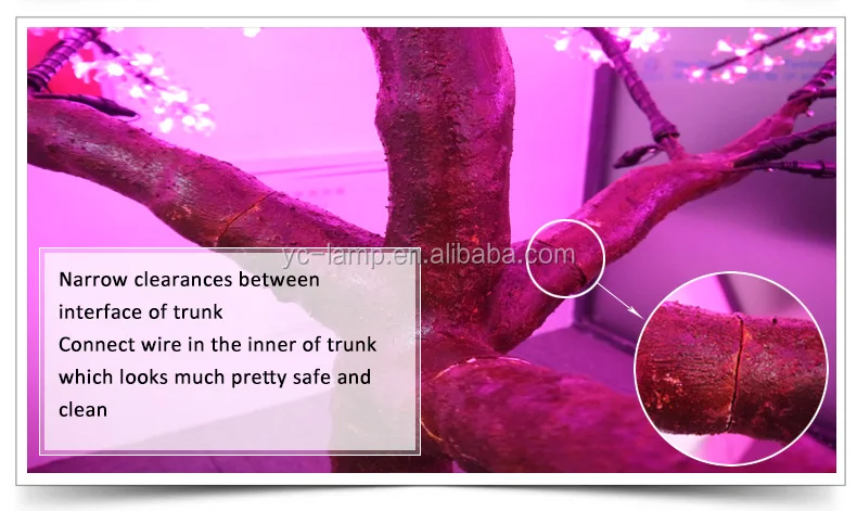 220v outdoor street garden artificial pink cherry blossom tree lights