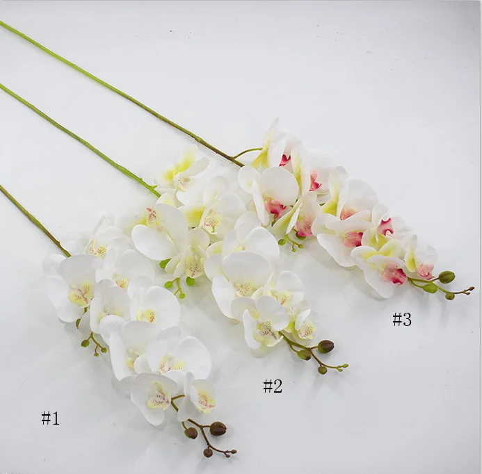 Lusiaflower 2022 Real Touch Artificial Flowers Phalaenopsis 2 Forks 3d