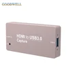 New Design Metal Case Mini Signal Converter HDMI to USB3.0 Capture for Live Broadcasting