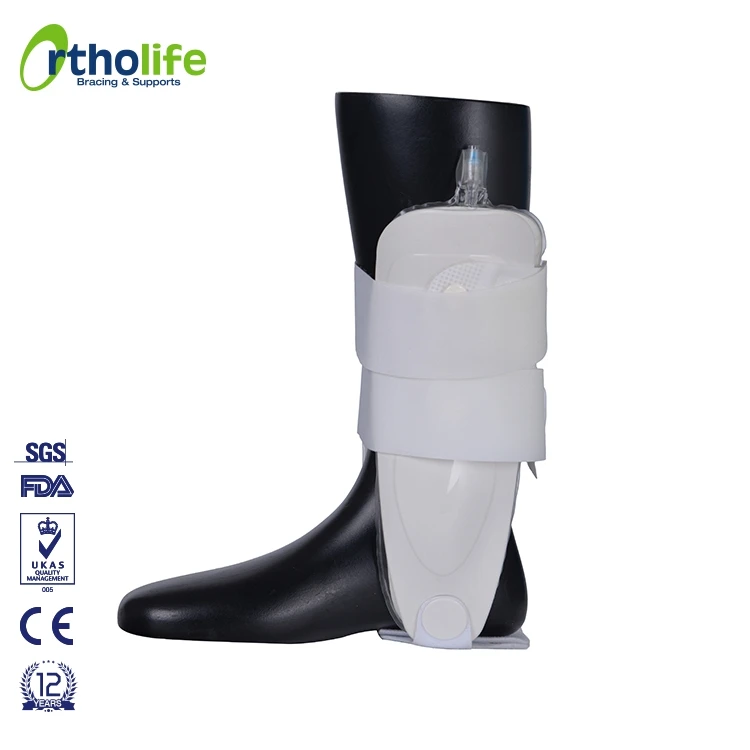 Adjustable CE Air Cast Foot Care Ankle Fracture Brace For Sport Activities