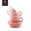 Popular custom printing mug ceramic coffee cup set with handle for gift/restaurant/cafe/hotel/office