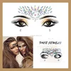 Custom hotfix rhinestone eye sticker/full face temporary tattoo sticker/face jewels amazing crystal stone