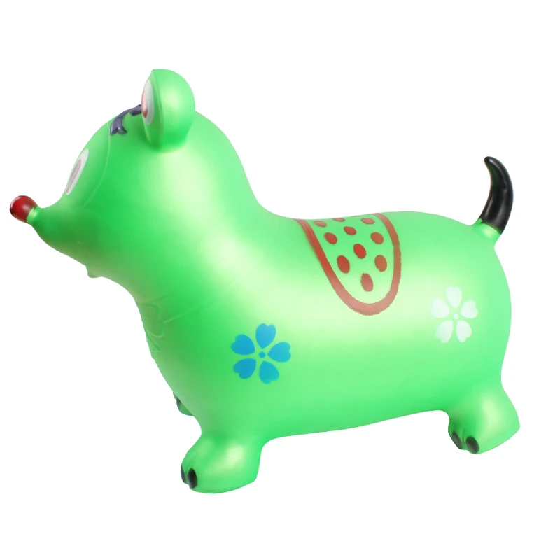 儿童骑充气跳跃动物玩具