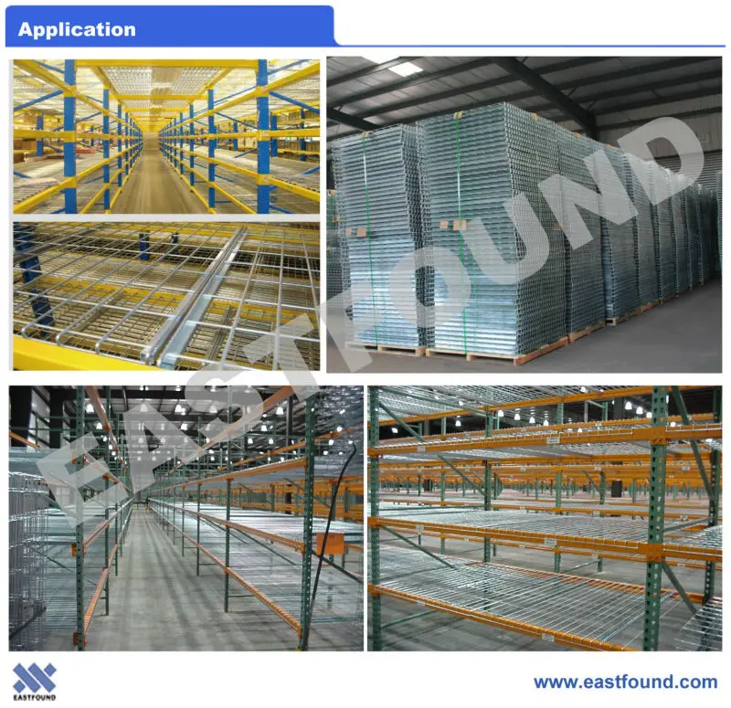 Pallet Rack Mesh Shelves Perforated Welded Steel Wire Decking, View ...