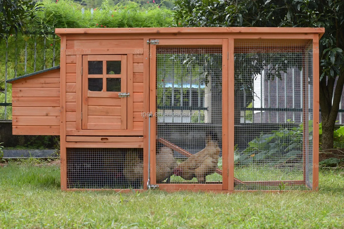 Cc004l Large 7ft Outdoor Wooden Chicken Coop For Layers - Buy Chicken ...