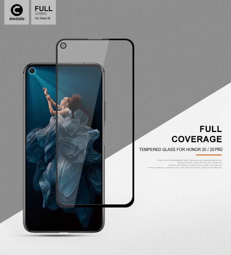 For Huawei Honor 20 Oem/Odm 3D Curved Edge Premium Real Tempered Glass Screen Protector