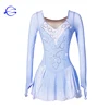 Figure Skating Dress Women's Ice Skating Dress Blue / White Competition Skating Wear Classic Fashion Ice Skating Figure Skating