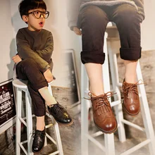 spring 2016 children shoes boys retro gentleman casual shoes,girls shoes