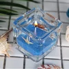 Wholesale Blue Ocean GEL Wax Candles Private Custom Scented Vegetable Soy Paraffin Blend Wax Wedding Decoration Birthday Gift