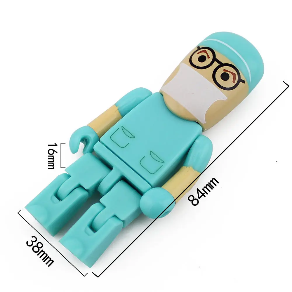 USB flash drive Doctors memory stick nurses Lovely medical pendrive cartoon pen drive 4GB 8GB 16GB 32GB 64GB 128GB U disk - ANKUX.COM