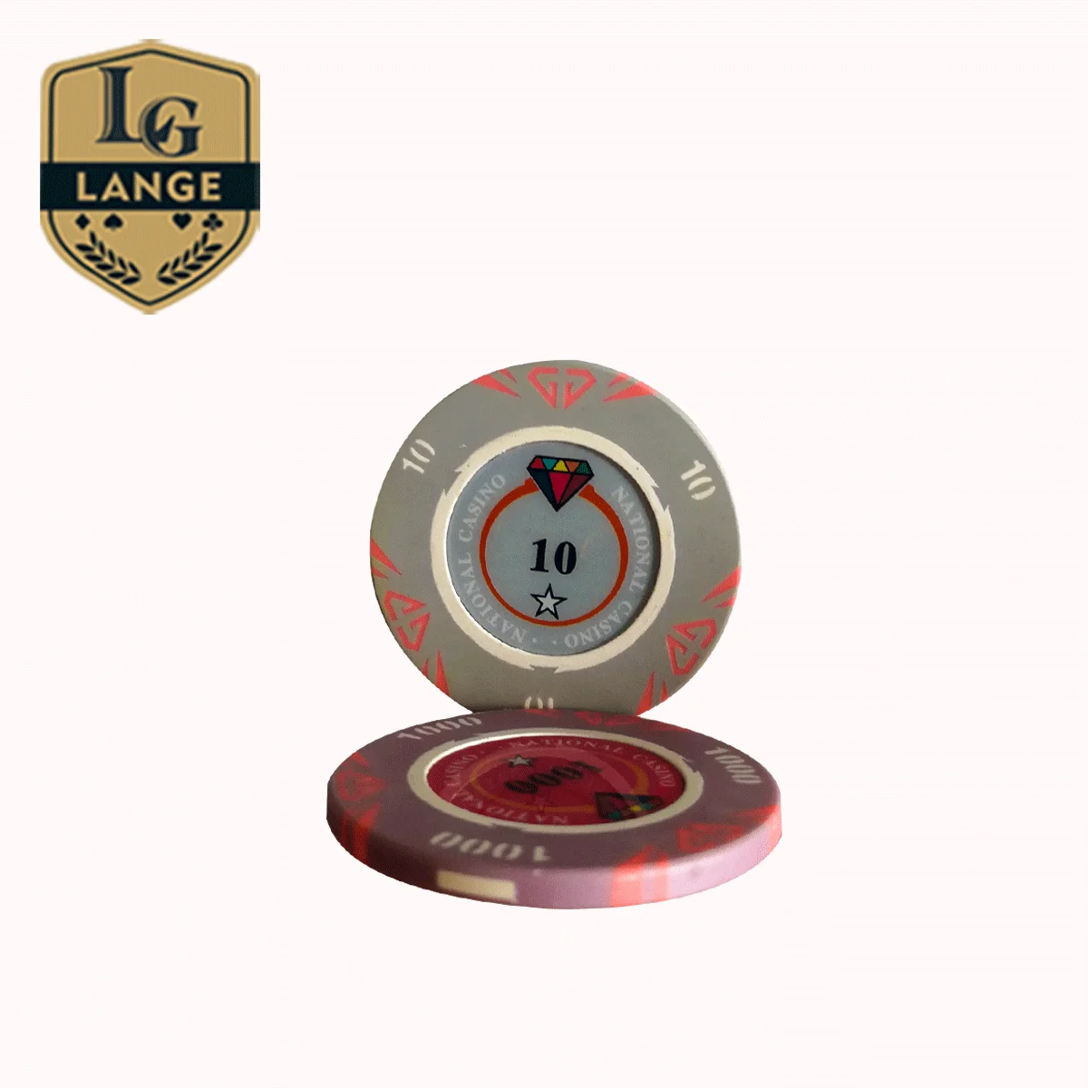 Custom Sticker Design Available Casino Hologram Paulson Clay Poker Chip